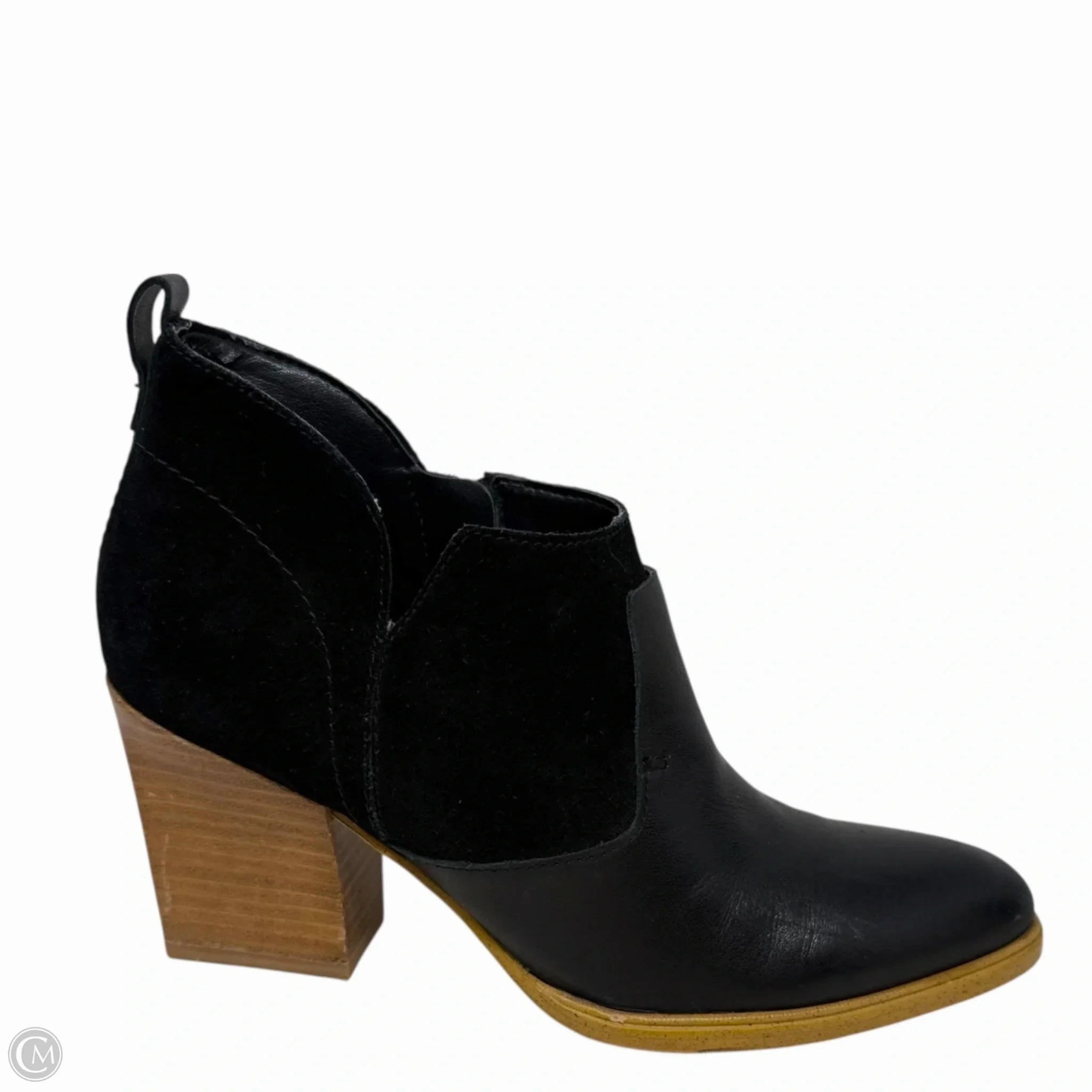Chelsea Boots Styled Ginger Pointed Toe Ankle Chelsea Boots By Marc Fisher In Black, Size: 6.5