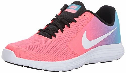 The Coolest Running Shoes Girls Revolution 3 Running Shoe Gs Chlorine Blue/White/Racer Pink/Black 6 M Us Big Kid