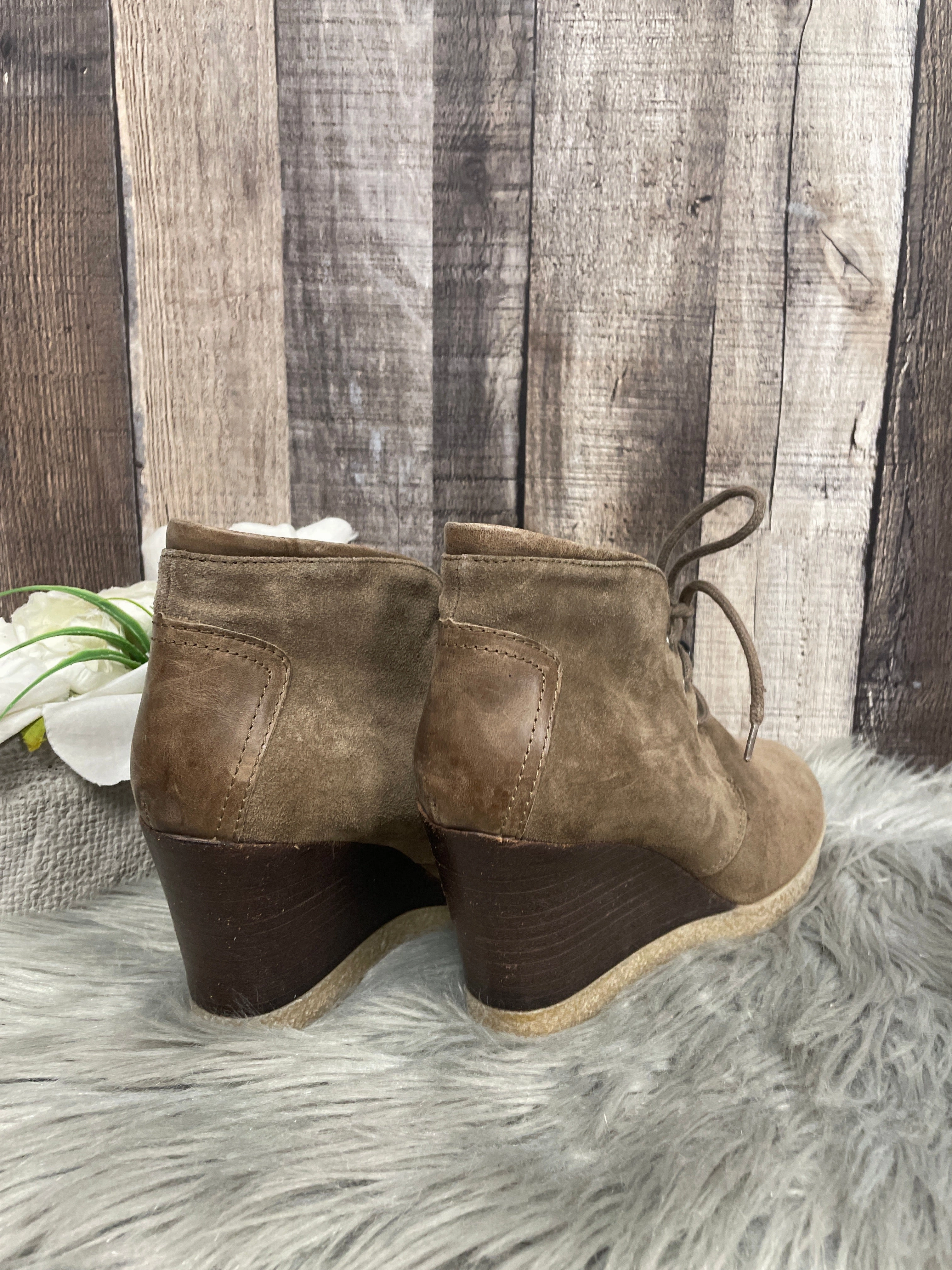 Boots Ankle Heels By Aquatalia In Brown, Size: 7.5 90s Style Ankle Boots