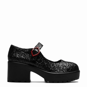 Glitter Mary Janes Columbias Solo Edition' Canvas Mary Jane Shoe Velcro