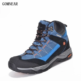 GOMNEAR Men Women 100% Waterproof Hiking Shoes Antiskid Desert Jungle Trekking Shoes Hunting Male Climbing Hiking Boots Outdoor Climbing Shoe Rubber Strip