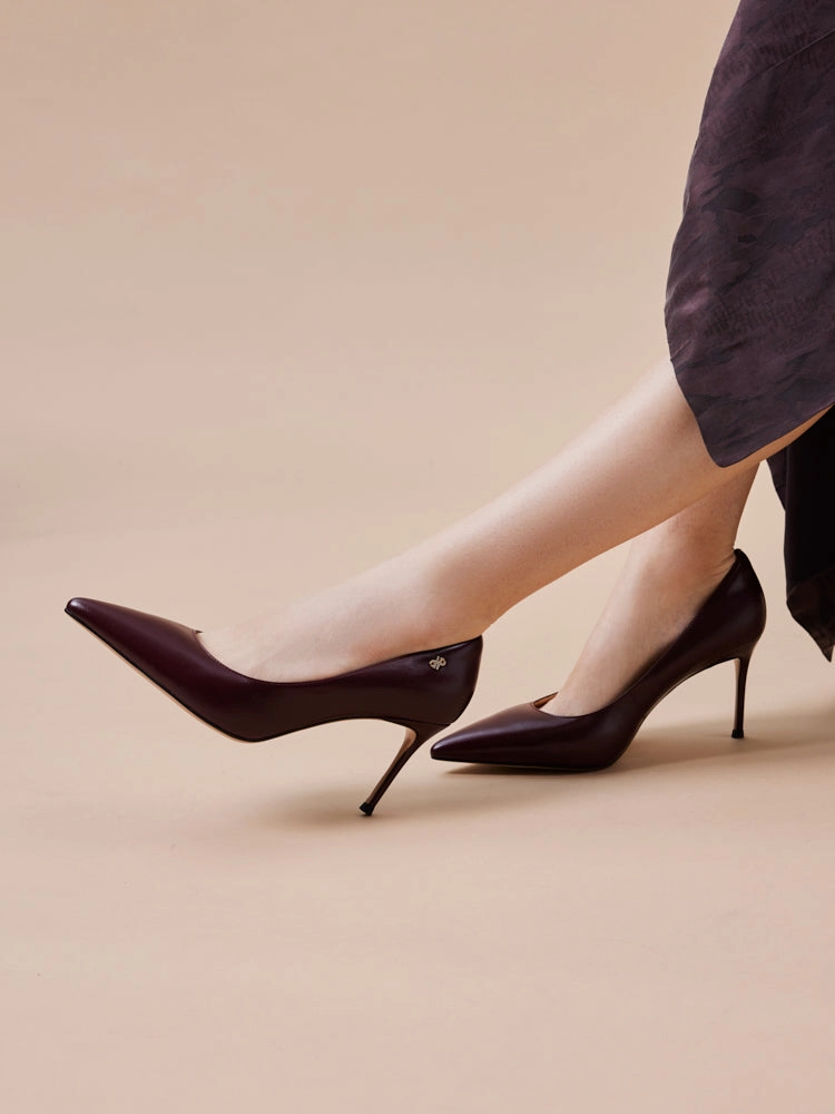 Stefano Patent Stiletto Heels High Heels With Bottom