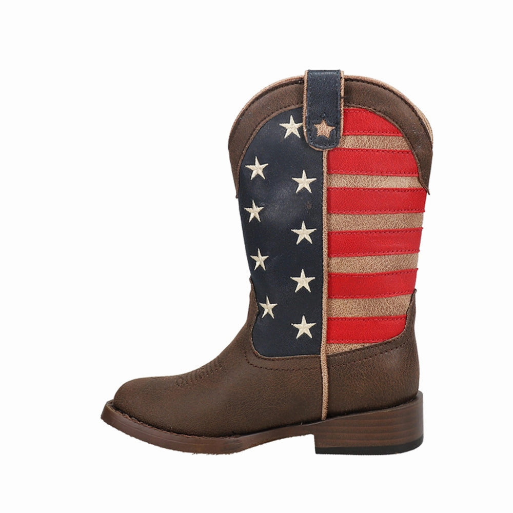 American Patriotic Square Toe Cowboy Boots (Little Kid) Costco Snow Boots
