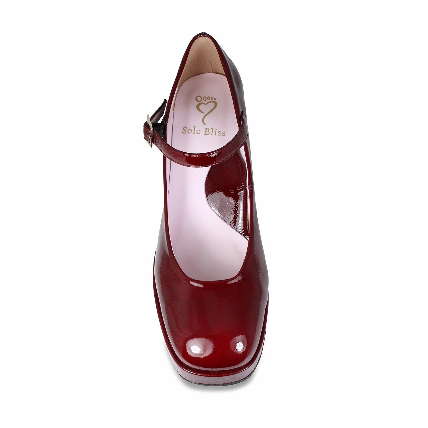 Gerri: Bordeau Patent Leather Dior Mary Jane Shoes