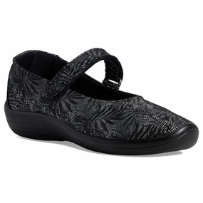 Arcopedico Estrela Black Palm Mary Jane (Women's) Sas Shoes Mary Jane Shoes