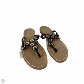 Most Comfortable Flip Flops With Arch Support Sandals Flip Flops By Cma In Black & Gold, Size: 10