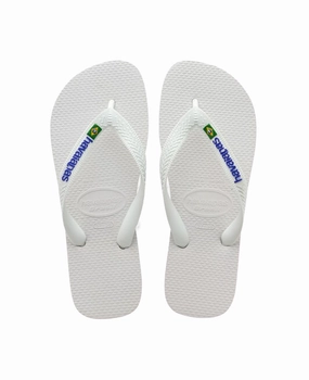 Sand And Sun Flip Fl HAVAIANAS BRASIL LOGO - WHITE