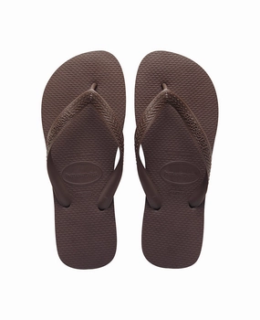 HAVAIANAS TOP - DARK BROWN Dainty Flip Flops