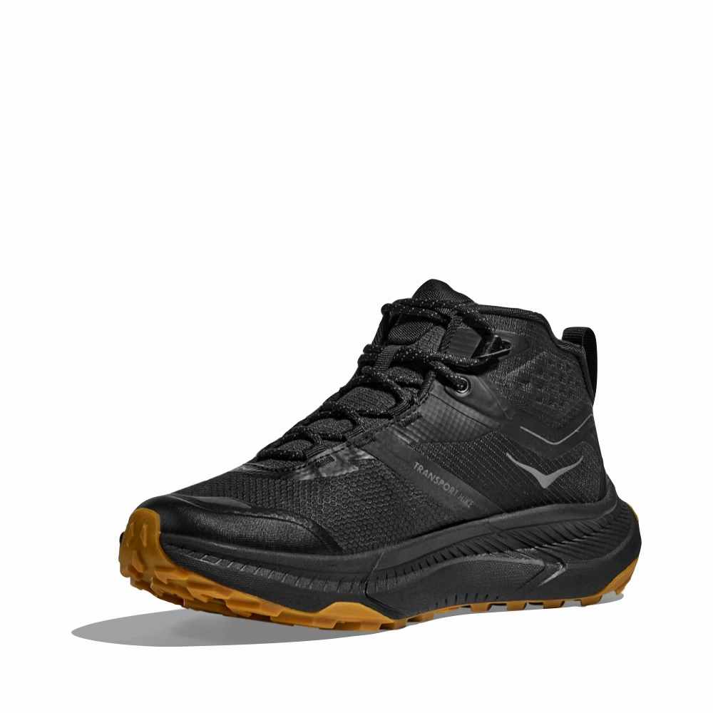 Redhead Overland Low Hiking Boots Hoka Women's Transport Hike GTX Mid Waterproof Boot in Black/Black