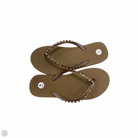 Sandals Flip Flops By Clothes Mentor In Beige, Size: 7 Alpine Swiss Flip Flops