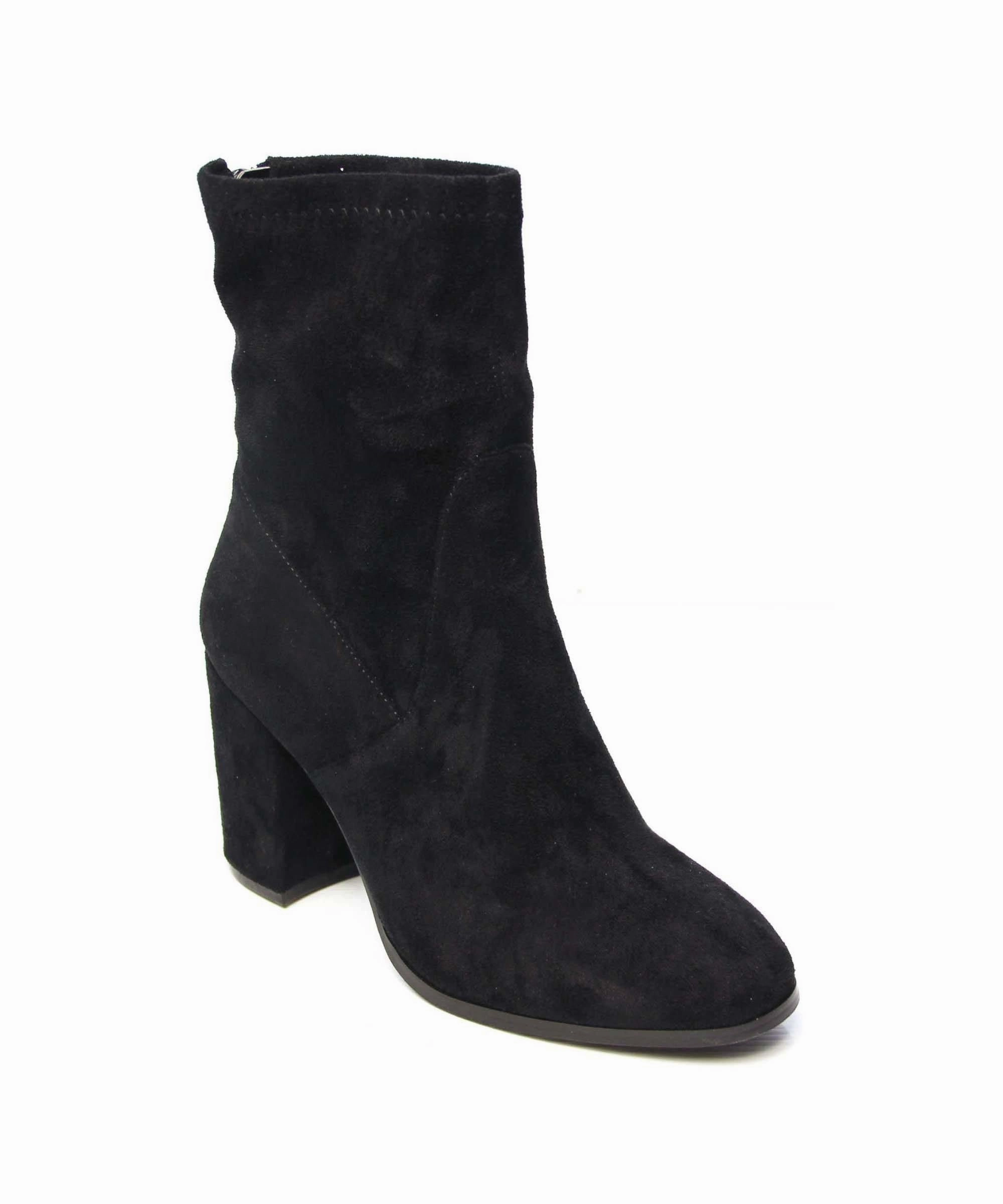 Hoxton Black Faux Suede *FINAL SALE* Ankle Boots For Trousers