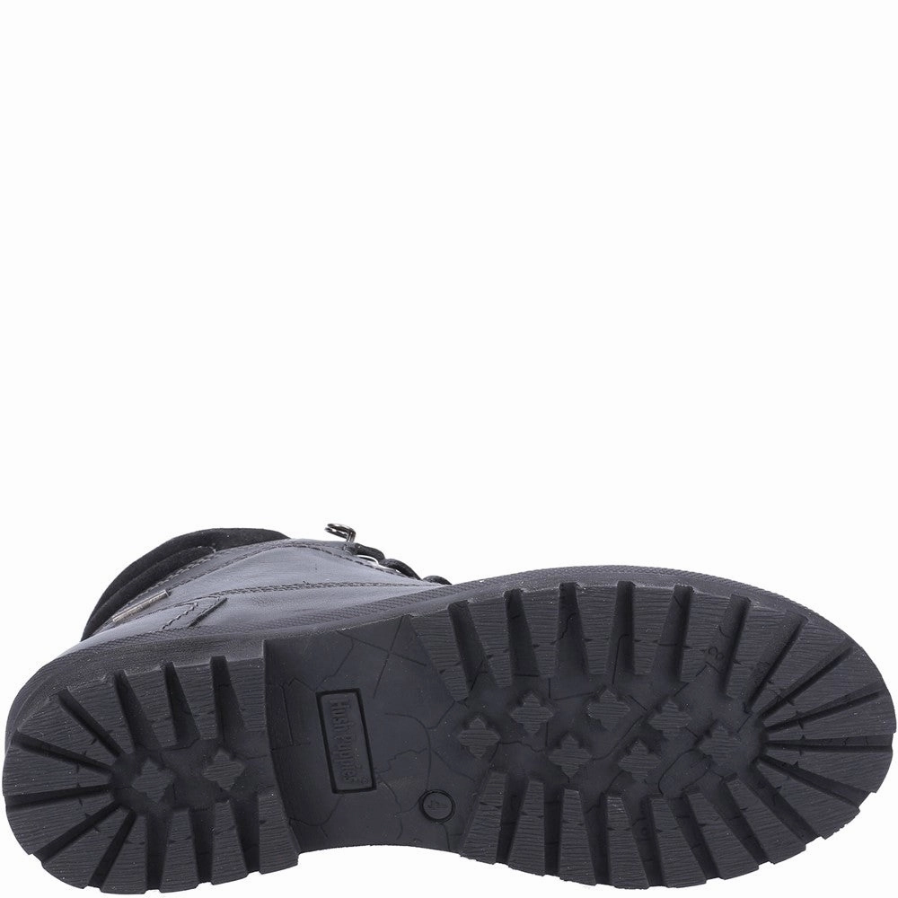 Hush Puppies Annay Mid Boots Make Leather Shoes Waterproof