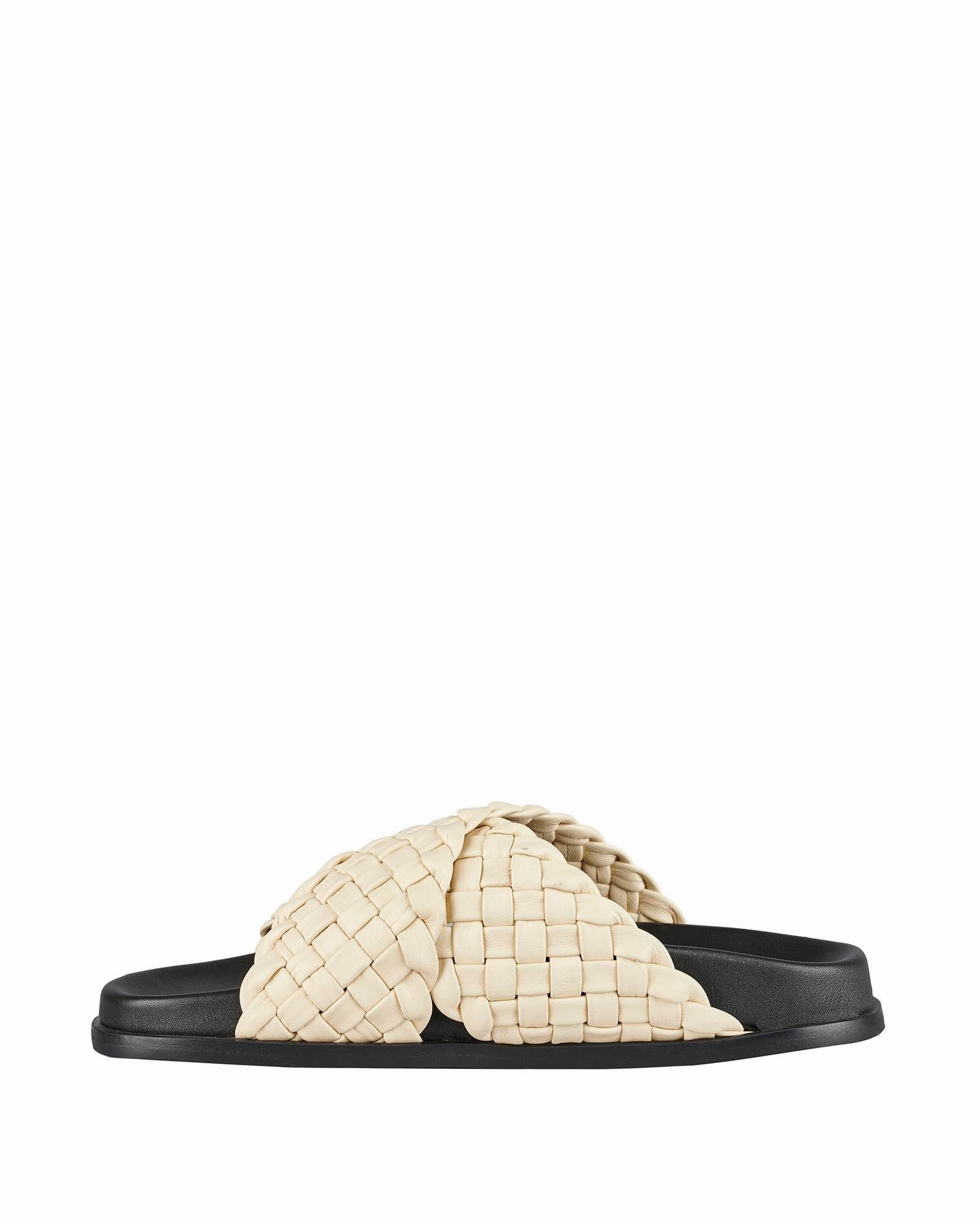 Don't Be A Menace Bunny Slippers Evelyn Footbed Off White