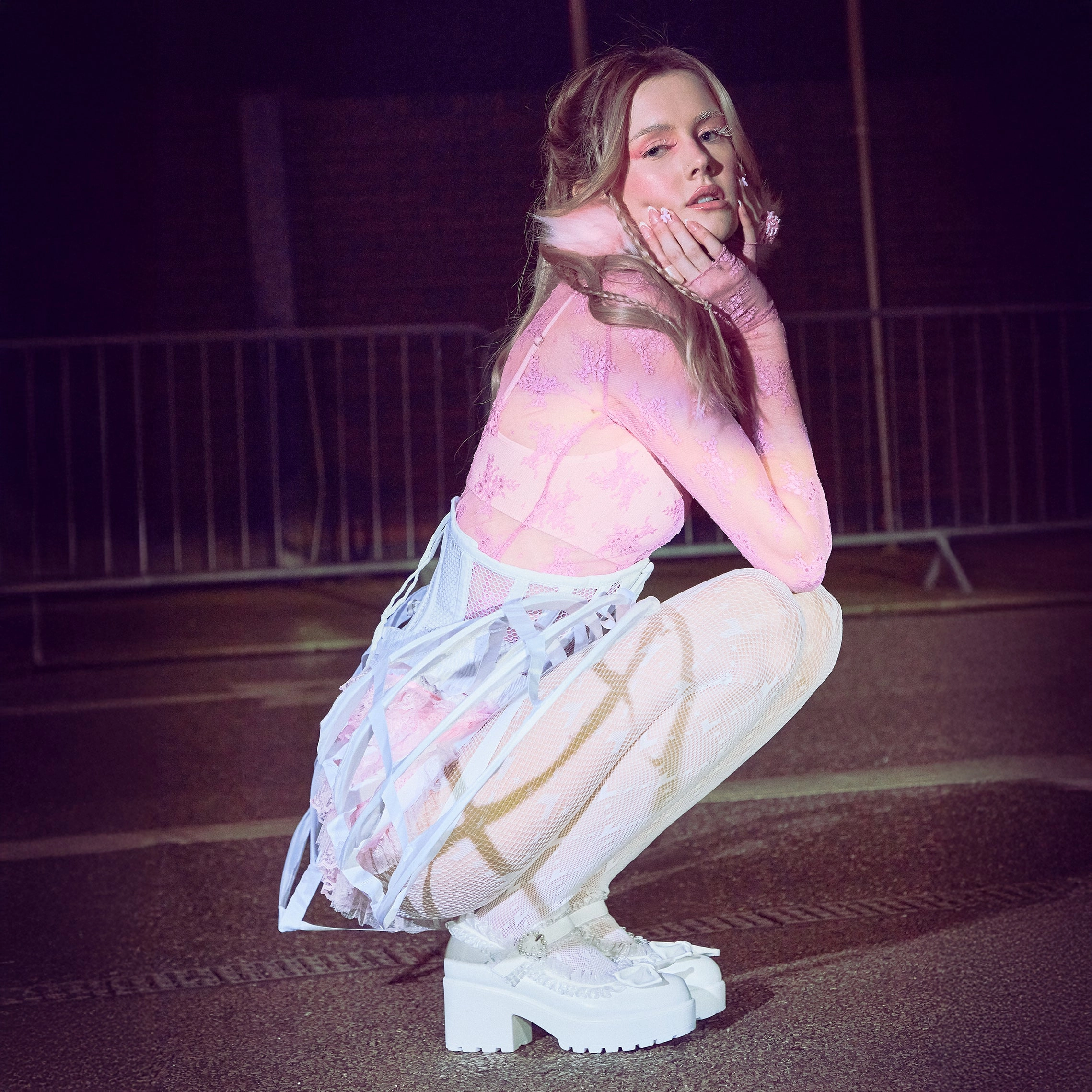 Sai Mary Jane Shoes Tira Ruffle Mary Janes  Porcelain Delights Edition