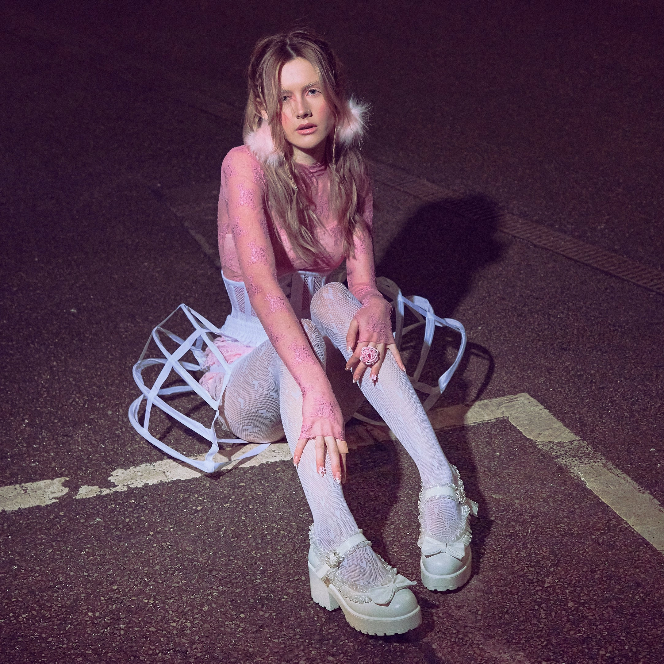 Tira Ruffle Mary Janes  Porcelain Delights Edition Yellow Mary Jane Shoes