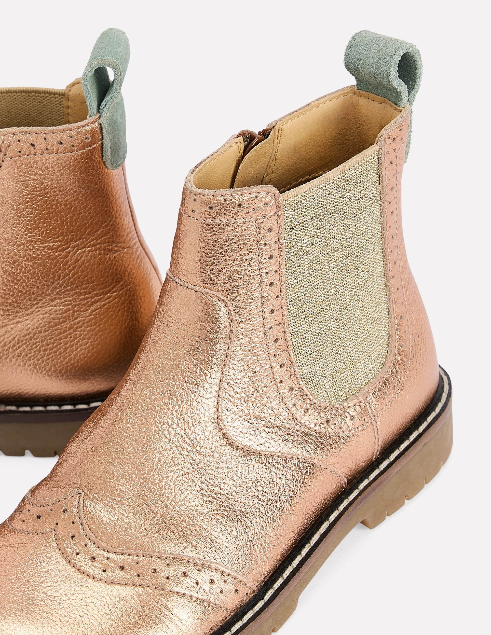 Leather Chelsea Boots-Bronze Soda Lug Sole Chelsea Boots