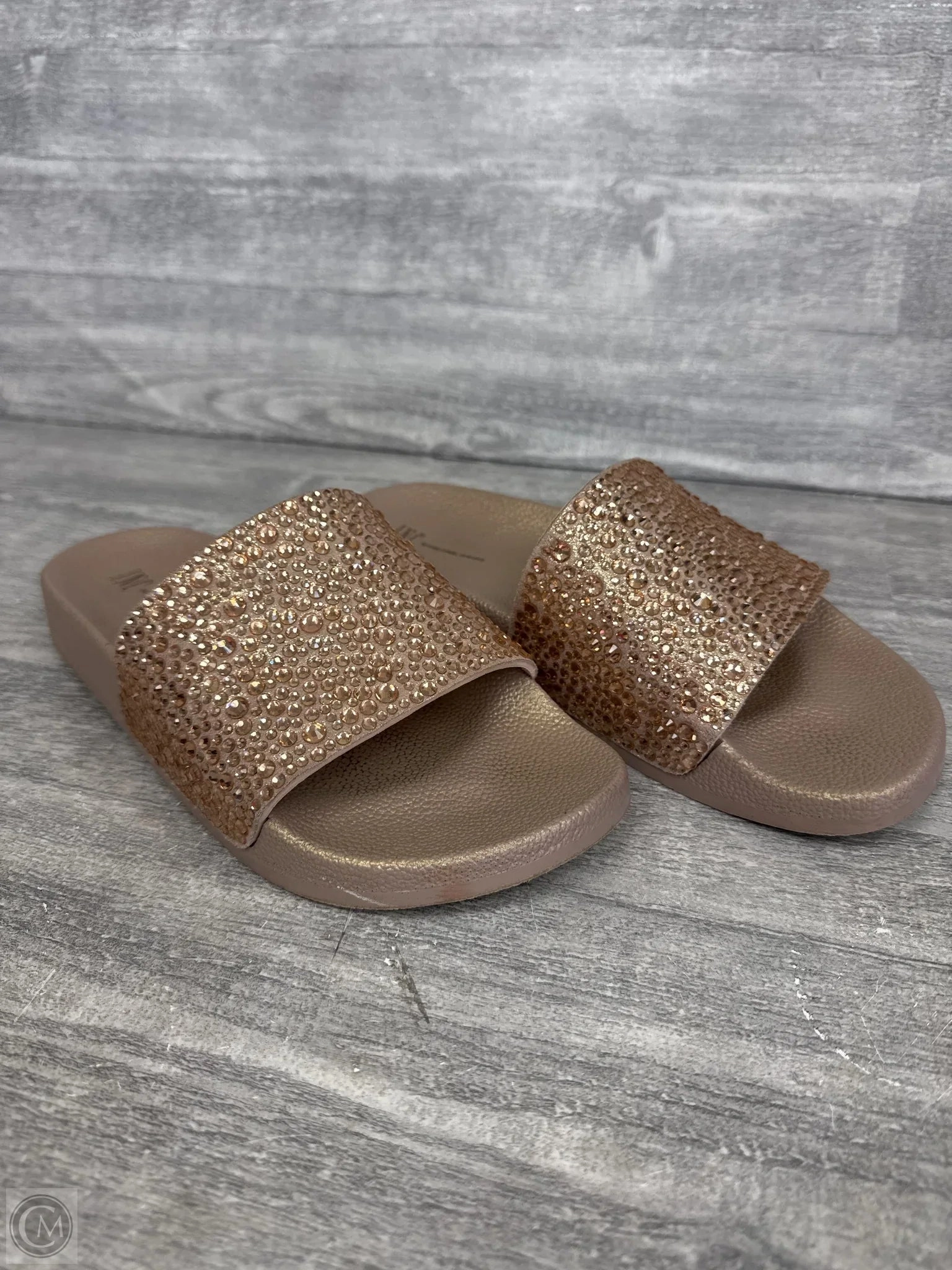 Sandals Flip Flops By Inc In Bronze, Size: 8 Flip Flops For Wedding Reception Guests