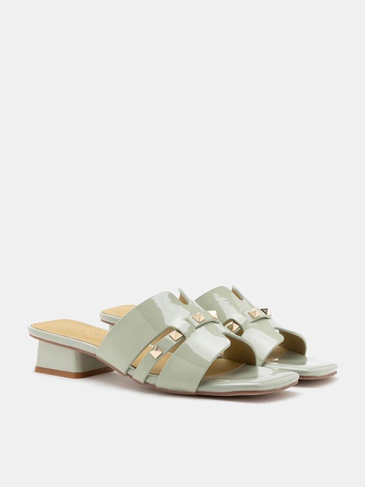 High Heel Of Italy Illiana Patent Studded Heels