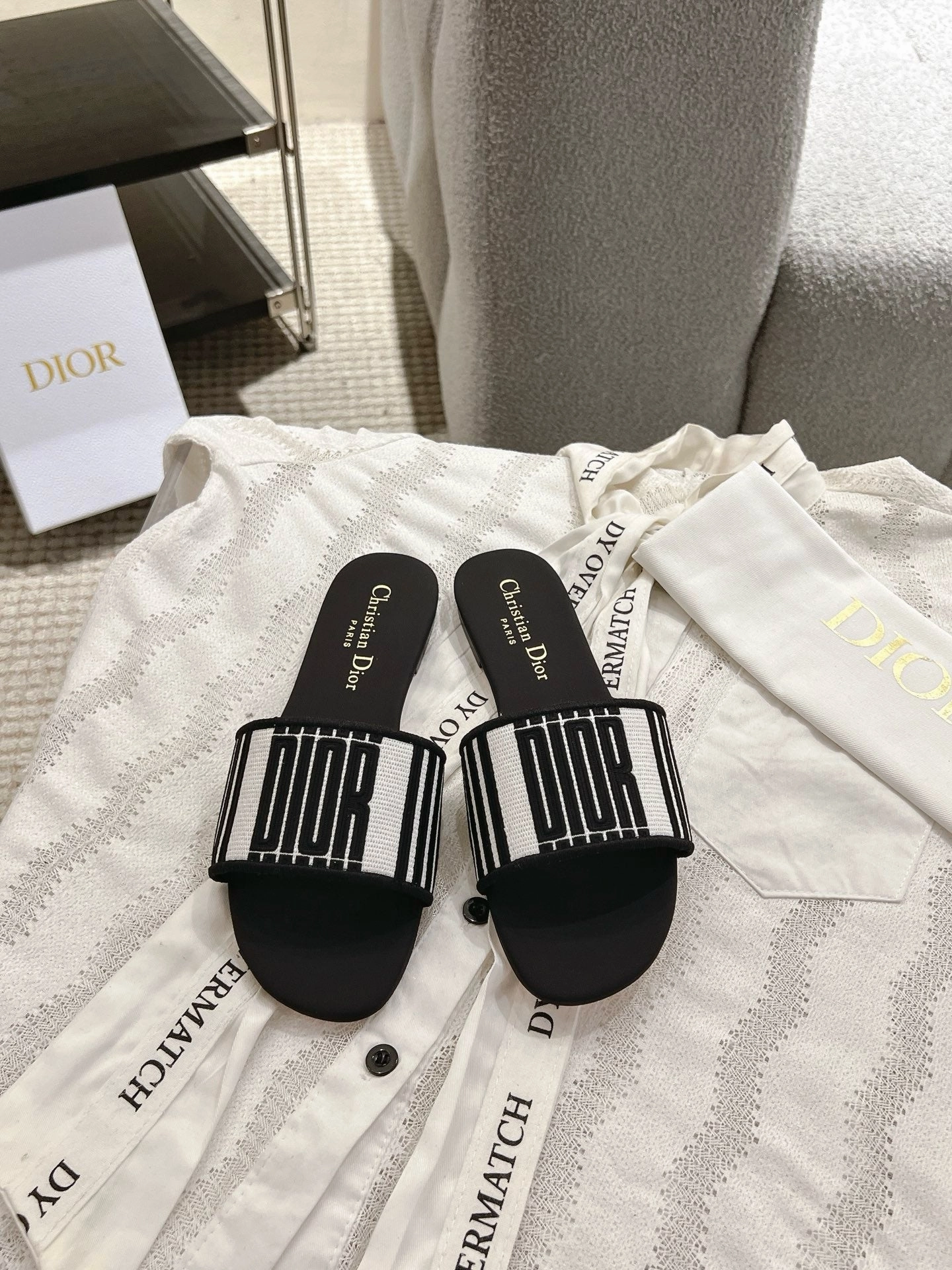 Flat Suede Slingback Shoes SE1652 Dior Dway Slide / Size5-12