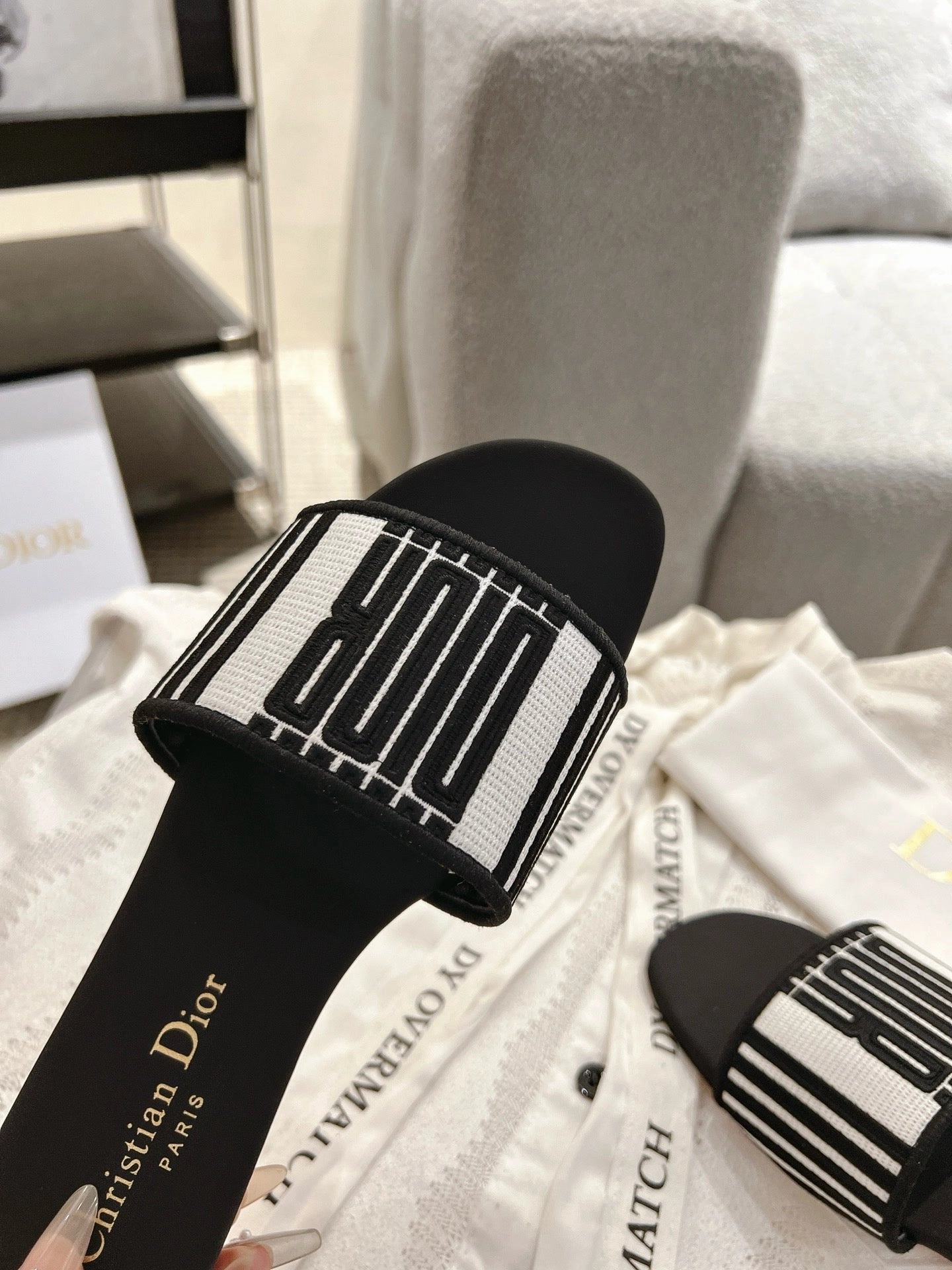 Peach Shoes Flat SE1652 Dior Dway Slide / Size5-12