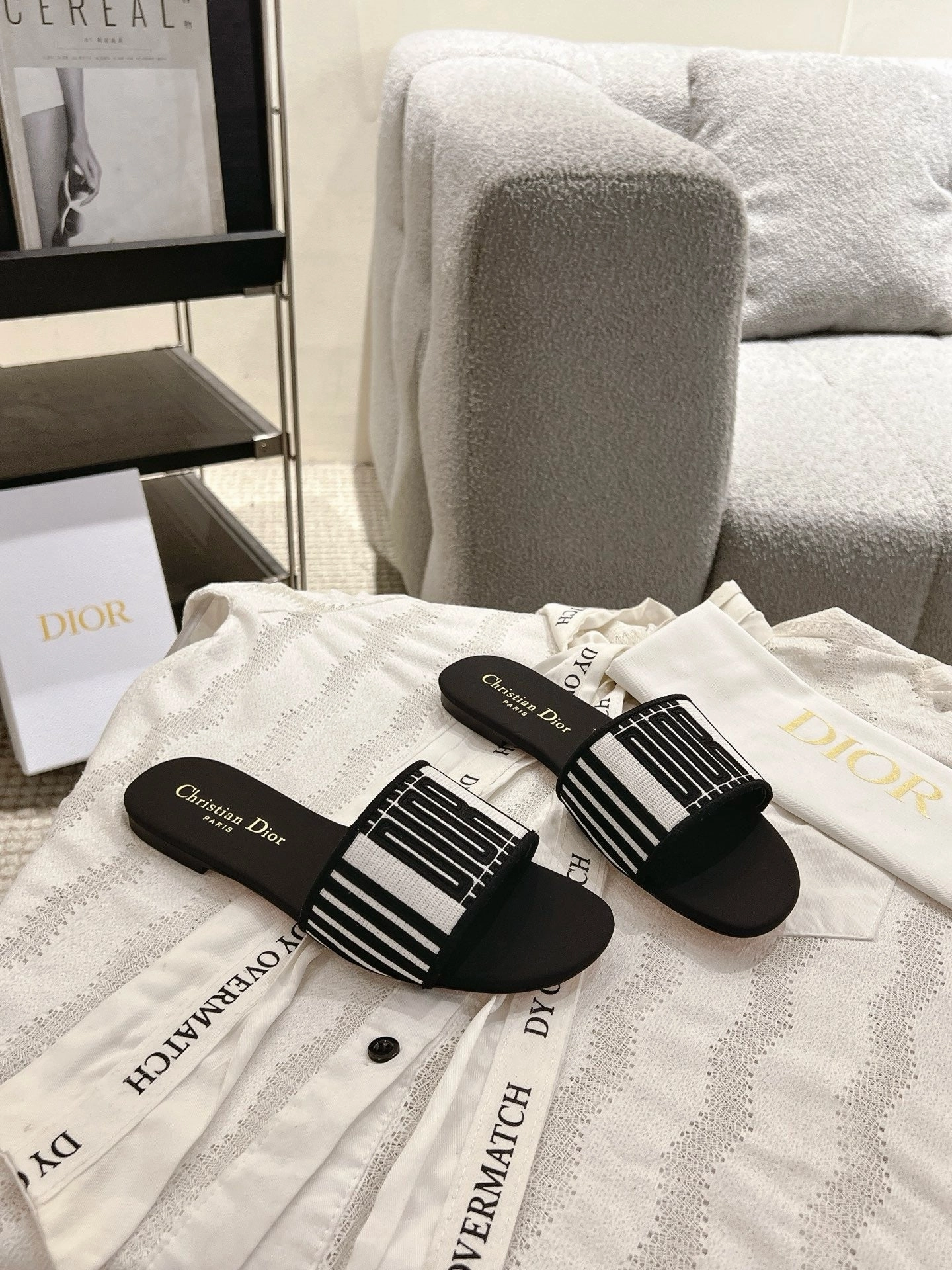 Flat Shoes Trample SE1652 Dior Dway Slide / Size5-12