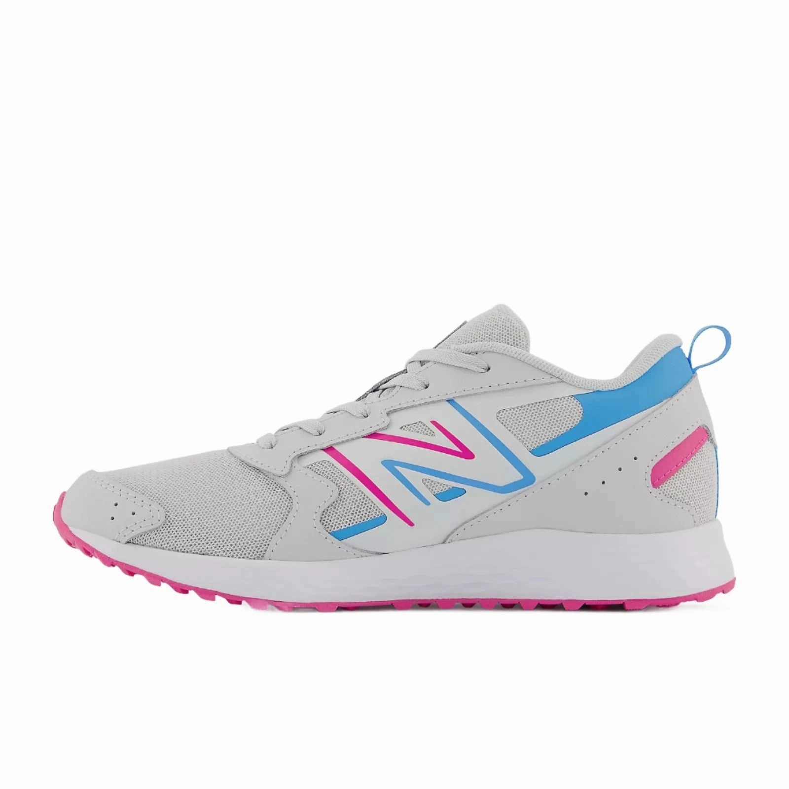 Runner's World Recommended Running Shoes Kid's Fresh Foam 650v1 Summer Fog/Hi-Pink Wide (3.5Y-5Y)