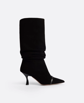 Isley 70 Black Suede Tall Boots Rieker Chelsea Boots
