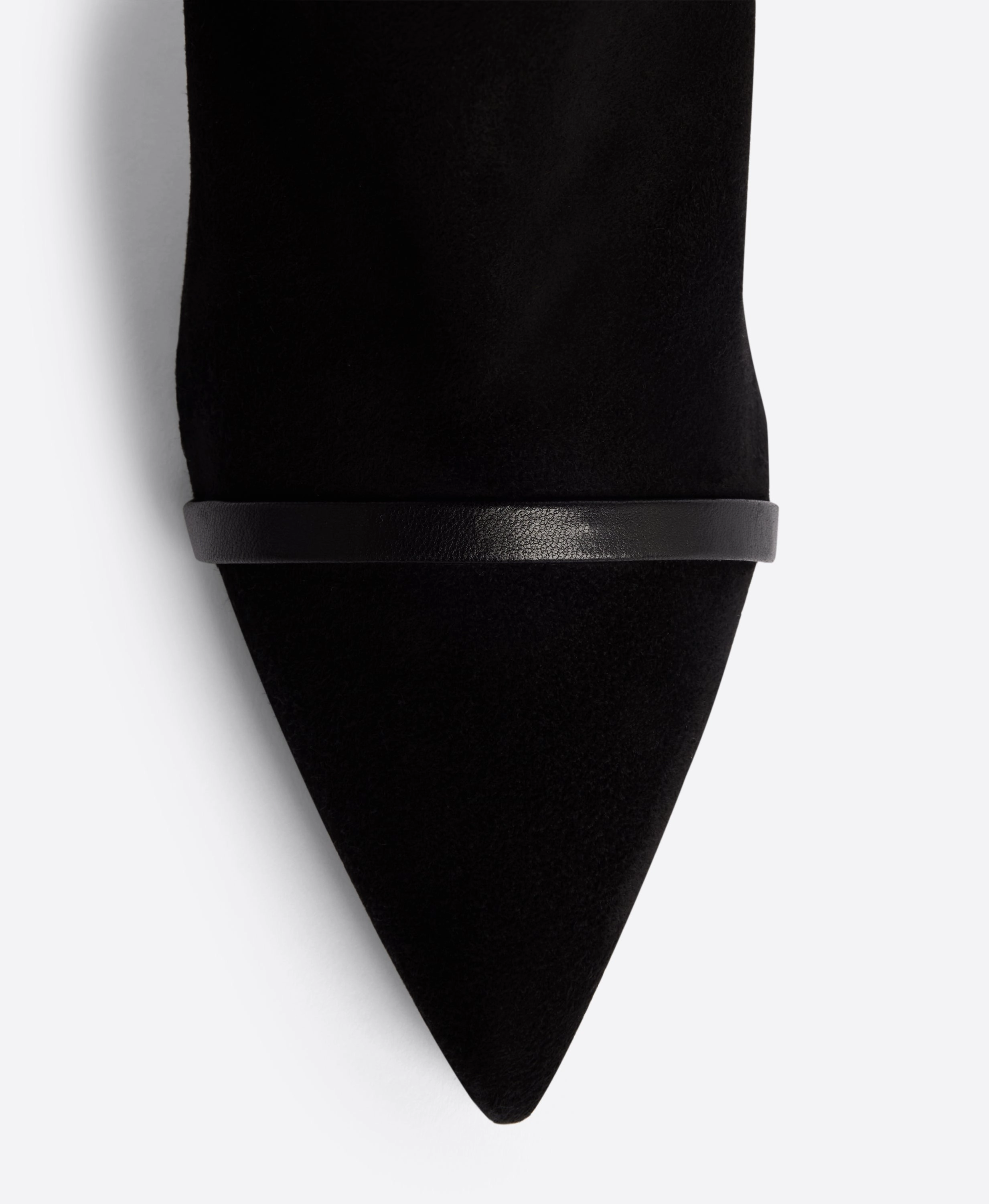 Gothic Chelsea Boots Isley 70 Black Suede Tall Boots