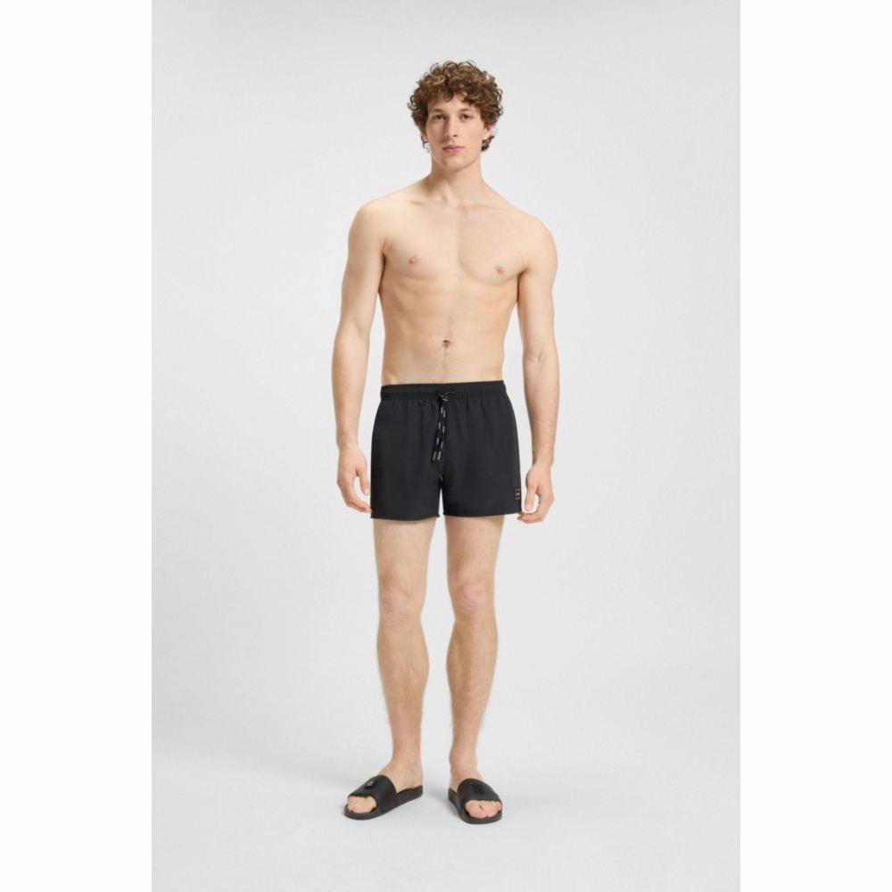 Italian-made slides with contrast-logo strap Stuffed Slippers