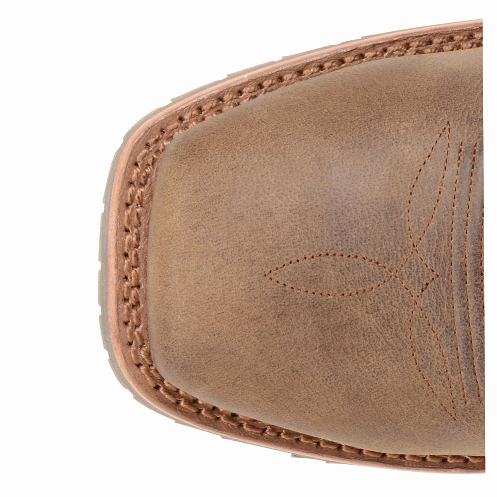 Jeyden 12 Inch Embroidered Waterproof Composite Toe Work Boots Square Toe Work Boot