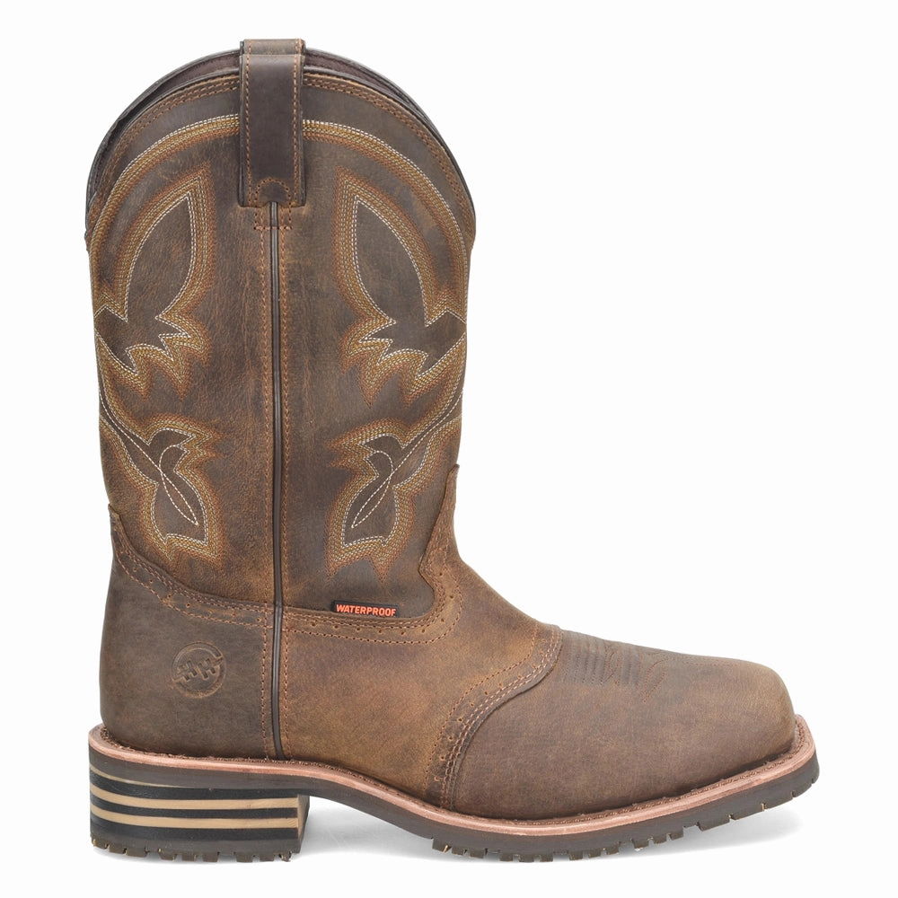 Square Toe Work Boots Steel Toe Jeyden 12 Inch Embroidered Waterproof Composite Toe Work Boots