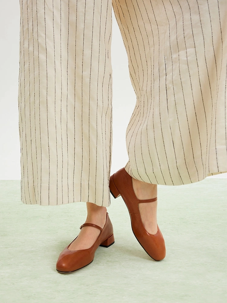 Juno Low Heel Mary Janes Coloured Shoes