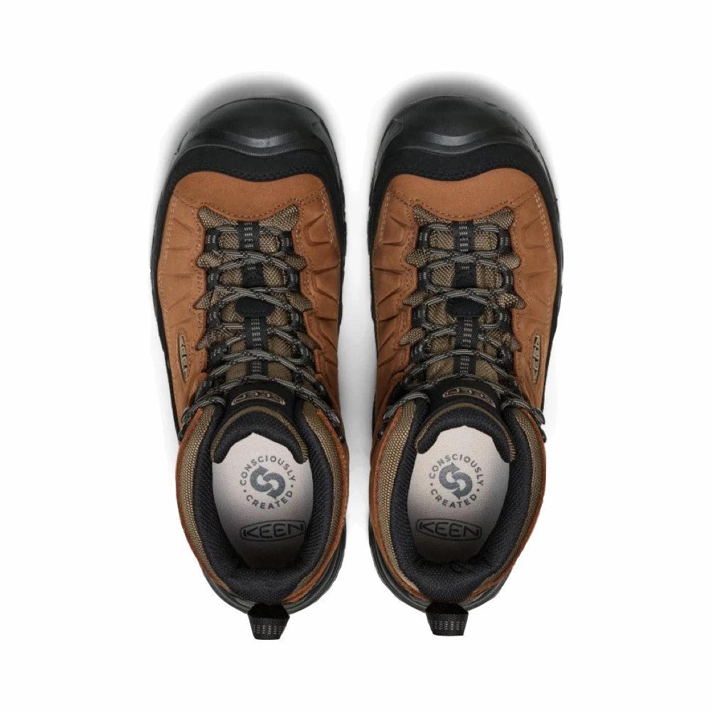 KEEN Men's Targhee IV Waterproof Hiking Boot in Bison/Black