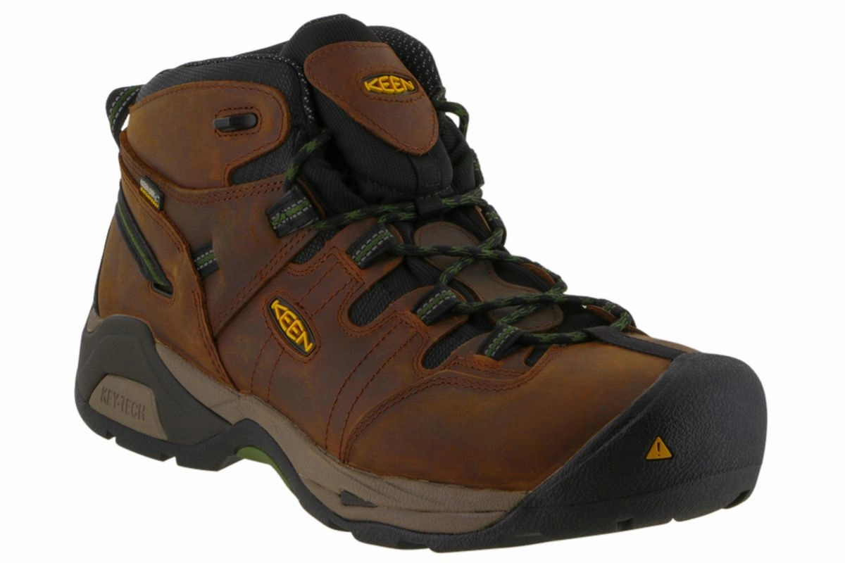 Field And Forest Work Boots Keen Utility Detroit XT Mid Steel Toe WP Boot Brown