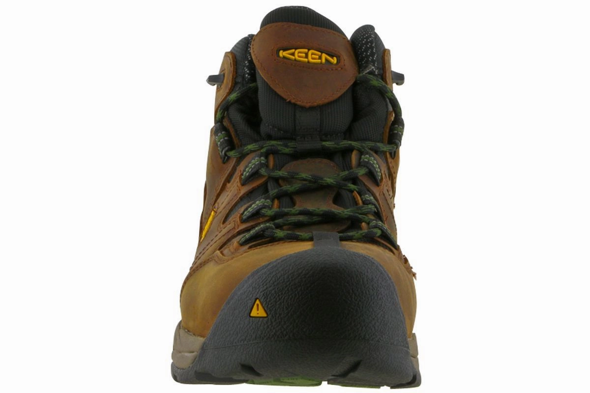Keen Utility Detroit XT Mid Steel Toe WP Boot Brown Square Tip Work Boots