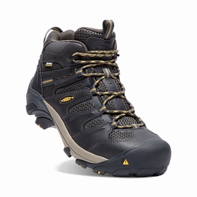 Keen Utility Men's Lansing Steel Toe Waterproof Boots - Raven/ Tawny Olive Waterproof Spray On Shoes