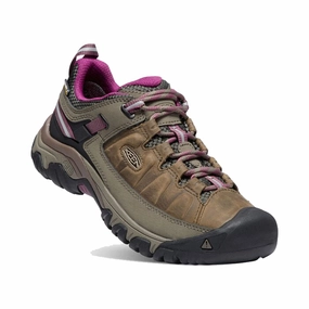 Best Hiking Boots Thru Hiking Keen Women's Targhee III Waterproof Boot - Weiss/Boysenberry