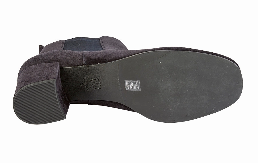 Ken Rubber Navy Matte Ankle Boots