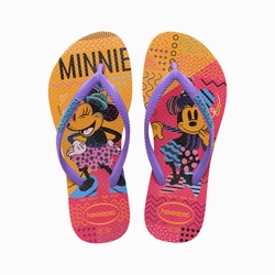 KIDS DISNEY COOL - PINK FLUX Flip Flops With Fabric Strips