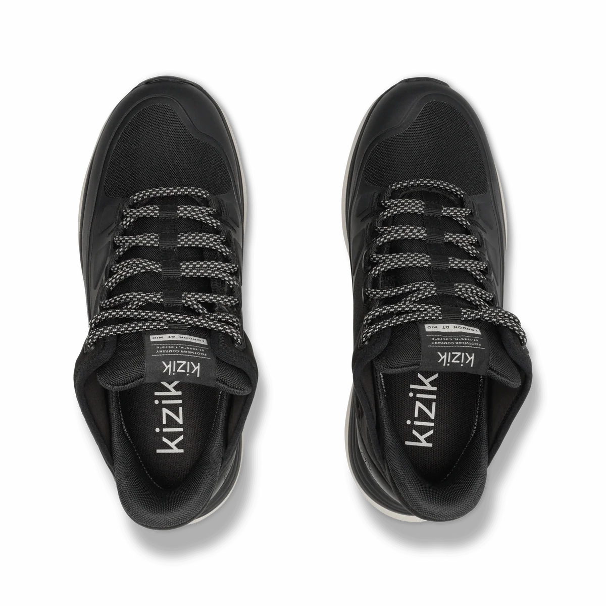 Best Running Waterproof Shoes KIZIK WOMENS LONDON MID - BLACK