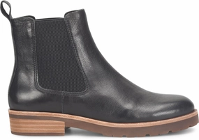 Chelsea Boots Fur Kork Ease Women's Bristol Leather Boots - Black