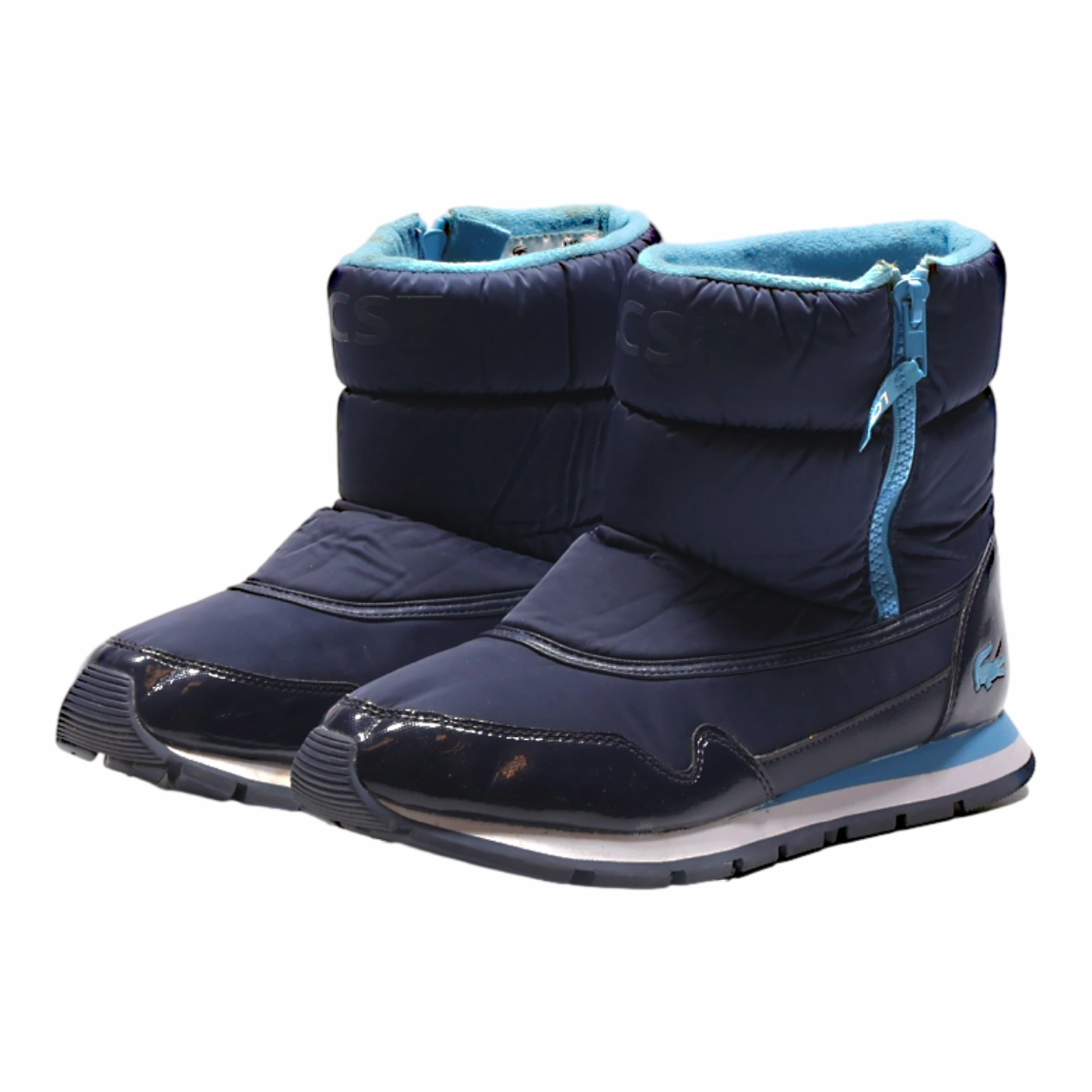 LACOSTE Snow Boots Blue Synthetic Girls UK 6 6t Snow Boots