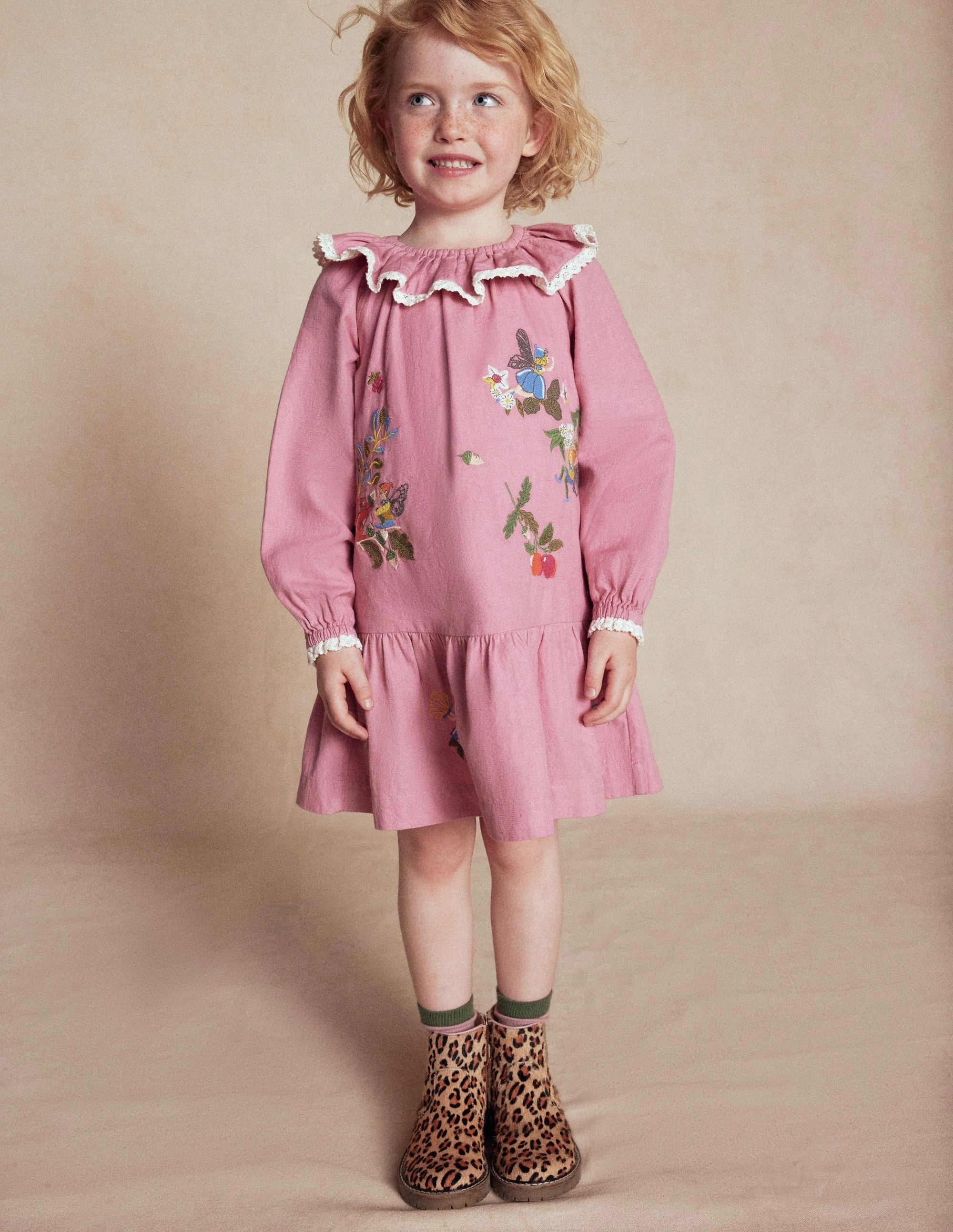 Madden Nyc Faux Suede Lug Sole Chelsea Boots Leather Chelsea Boots-Leopard