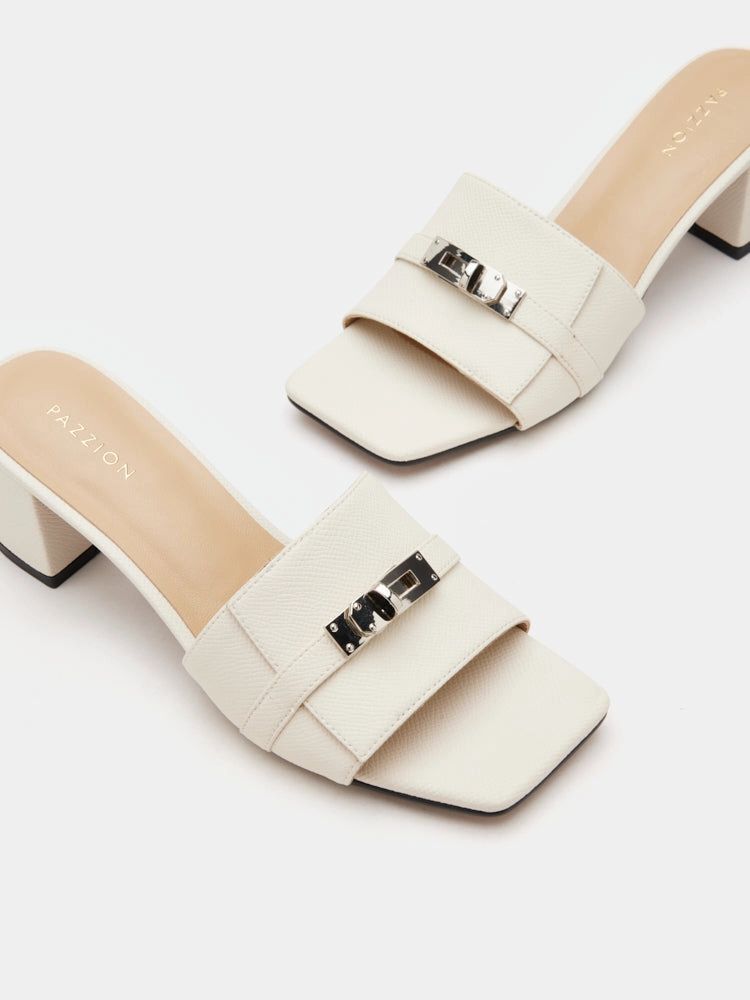 Bowling Shoe High Heels Lexley Twist Lock Accent Sandal Heels