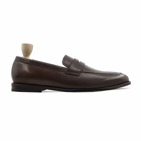 Alton - Men's Dark Brown Calf Leather Loafer Speed Loafers