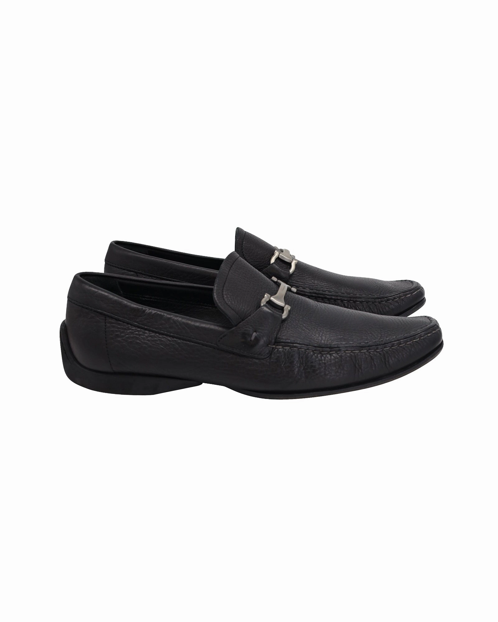 Best Leather Loafers Salvatore Ferragamo Buckle Loafers in Black Leather