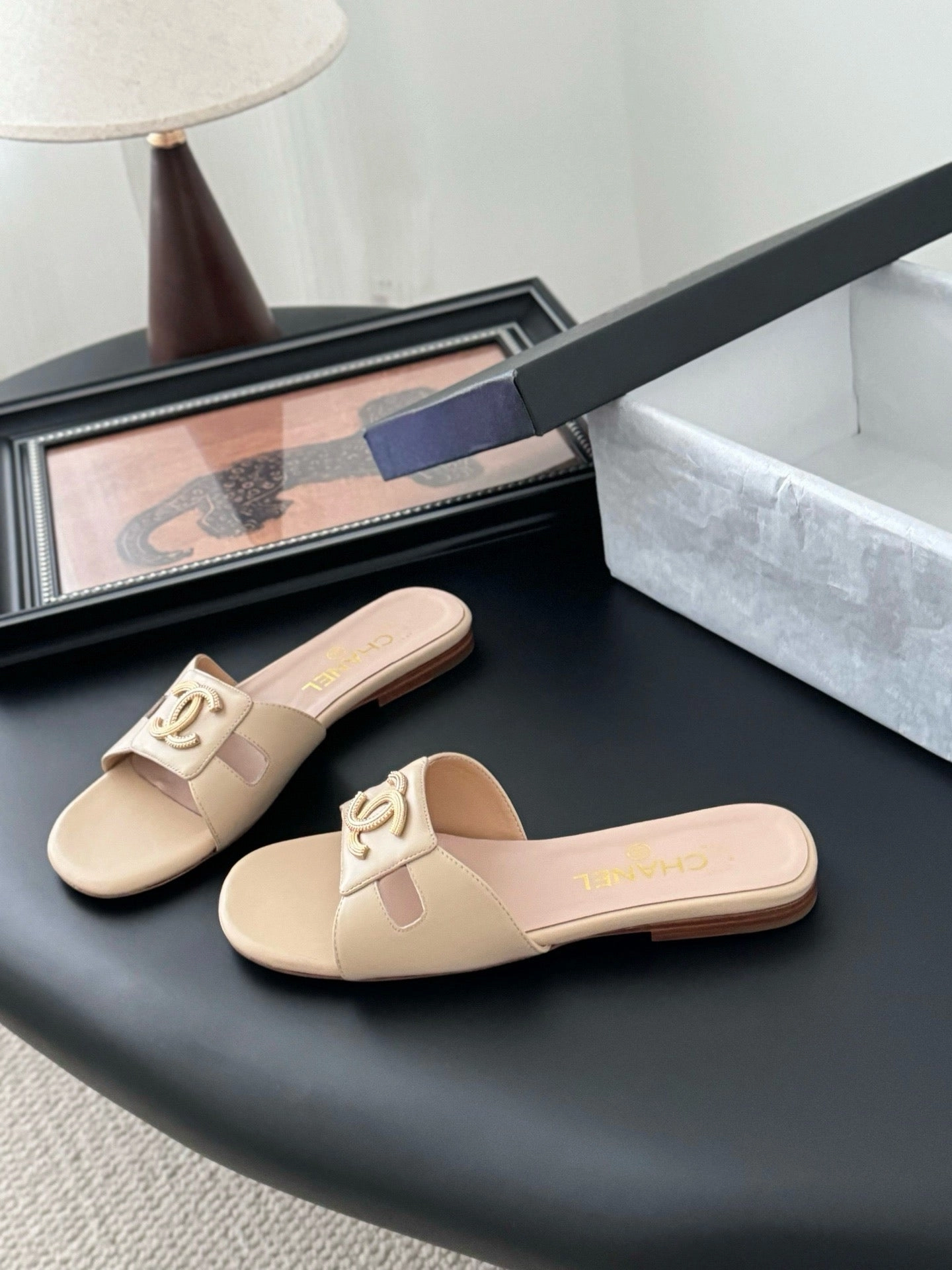 SE1631 Chanel Mules / Size5-11 Flat Thin Sole Shoes