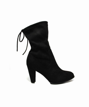 Pamona Black *FINAL SALE* Buckle Leather Ankle Boots