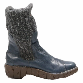 EL NATURALISTA Snow Boots Blue Synthetic Womens UK 4.5 Omni Heat Snow Boots