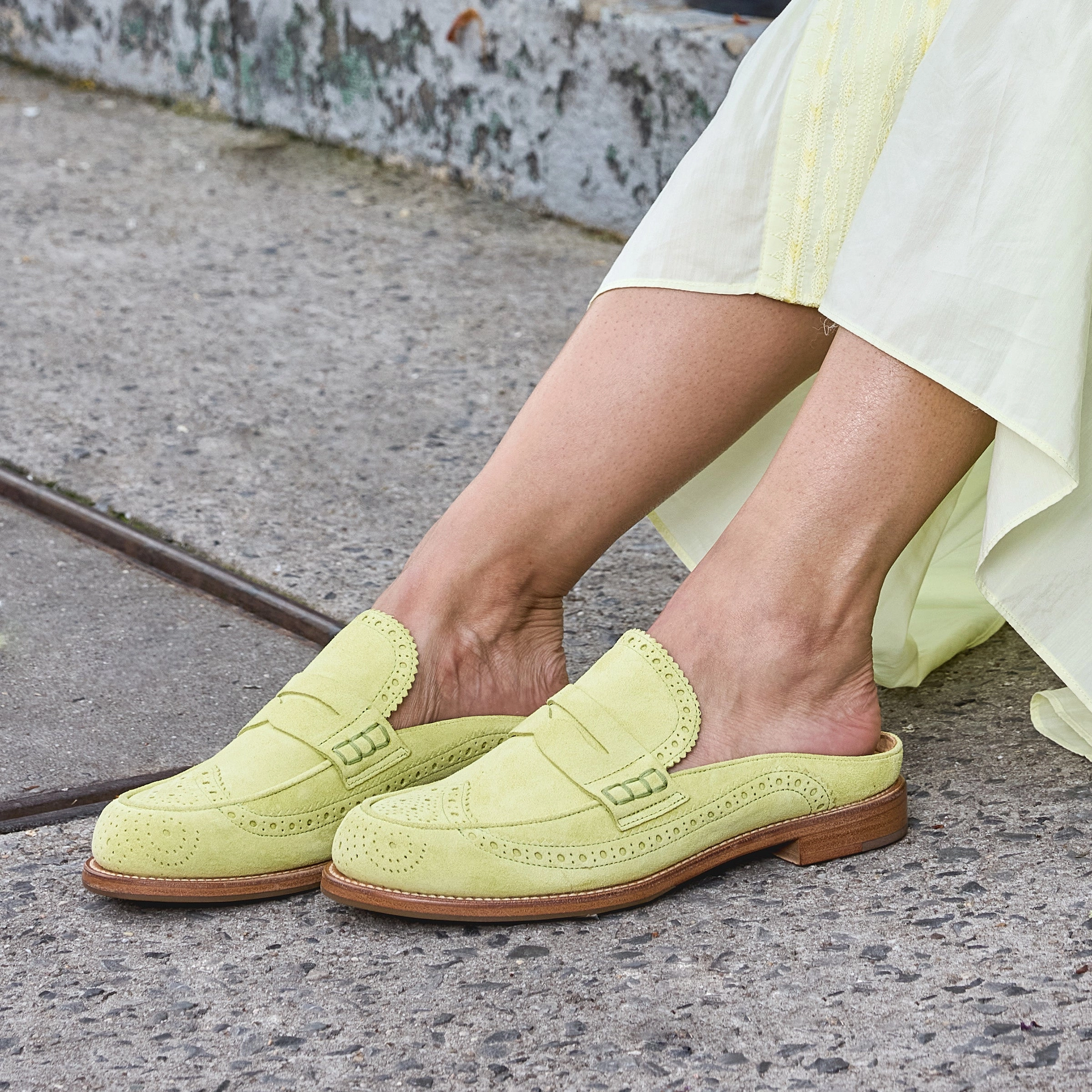 Miss Emma Mule Calfskin Oxfords